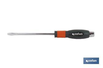 Slotted screwdriver | Impact screwdriver | Available tip from SL4 to SL9.5mm - Cofan