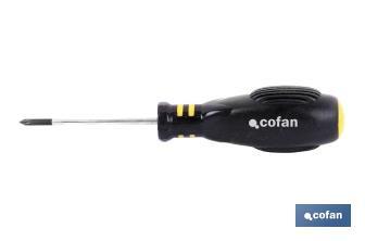 Pozidriv screwdriver | With endcap | Available tip from PZ0 to PZ3 - Cofan