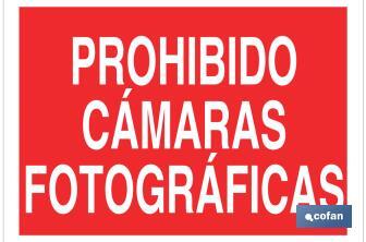 Prohibido cámaras fotográficas - Cofan