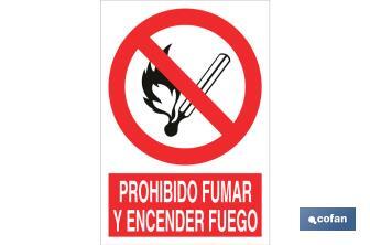 Prohibido fumar y encender fuego - Cofan