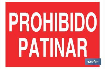 Prohibido patinar - Cofan