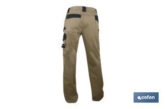 Pantaloni da lavoro | Modello Lenoir | Vari colori | Composizione: 60% cotone e 40% poliestere - Cofan
