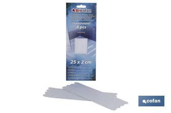 Clear non-slip strips | Suitable for bathtubs and shower tray | Wear resistant and long-lasting adhesive - Cofan