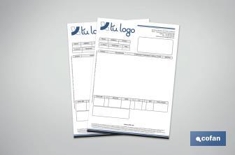 Diseño e impresión hojas de factura - Cofan