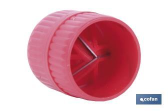 Rebabador | Medidas: 3-42 mm | Universal | Elimina rebabas de tubos de metal y plástico - Cofan