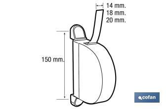 Recogedor para persianas | Recogedor abatible | Fabricado en PVC de alta calidad | Diferentes grosores a elegir. - Cofan