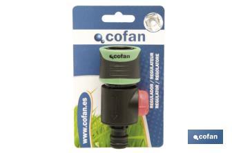 Pressure regulator Confort | Suitable for garden hose | Ideal for gardening and agriculture | Precise and optimised irrigation - Cofan