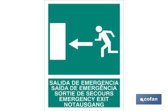 Salida de Emergencia Texto - Cofan