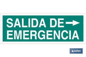 Salida de Emergencia Texto - Cofan