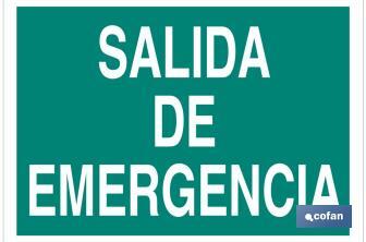 Salida de Emergencia Texto - Cofan