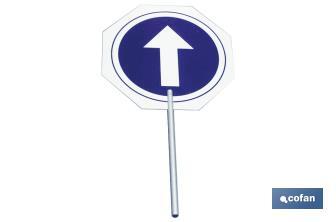 ALUMINIUM SIGN WITH HANDLE - Cofan