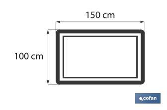 Bath sheet | Inspiración Model | Nature colour | 100% cotton | Weight: 580g/m2 | Size: 100 x 150cm - Cofan