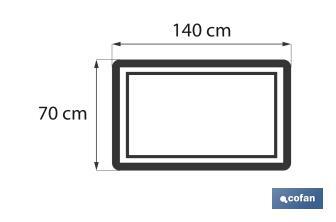 Drap de douche en Couleur Blanche | Modèle Paloma | 100 % coton | Grammage 580 g/m² | Dimensions 70 x 140 cm - Cofan