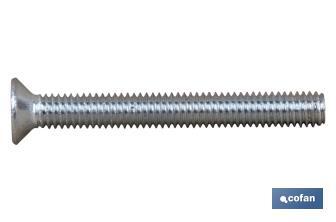Screw, DIN 965, zinc plated - Cofan