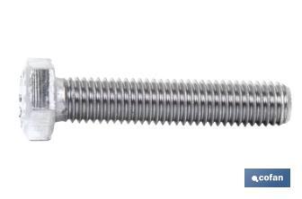 Screw DIN 933 full thread, Stainless Steel A-2 - Cofan