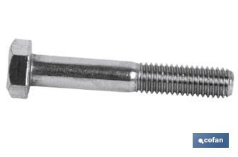 Tornillo Hexagonal Rosca Parcial Zincado - Cofan