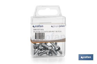 Slotted countersunk head screws, DIN-963 - Cofan