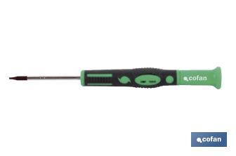 High precision torx screwdriver | Available heads from T5 to T20 | Length: 50mm - Cofan