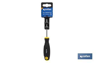 Destornillador Torx inviolable DIN 50150 | Modelo Confort Plus | Medidas de huella desde T-6 hasta T-40 - Cofan