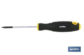 Tournevis Torx DIN 50150 | Modèle Confort Plus | Dimensions d'empreinte de T-6 jusqu'à T-40 - Cofan