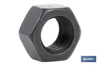 Hex. Nut C.8 Whitworth Black - Cofan