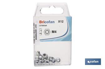 Porcas Hexagonal Auto-bloqueante Nylon Zincado DIN 985 Blíster - Cofan