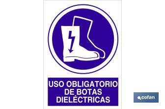 Uso obligatorio de botas dieléctricas - Cofan