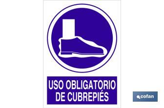 Uso obligatorio de cubrepiés - Cofan