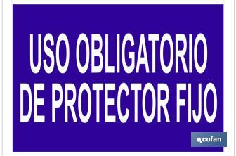 Uso obrigatório de protetor fixo - Cofan