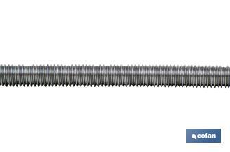 Threaded rod, 1 meter, metric thread, zinc plated - Cofan