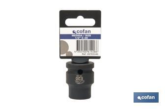 Vaso de impacto hembra 1/2" Torx - Cofan