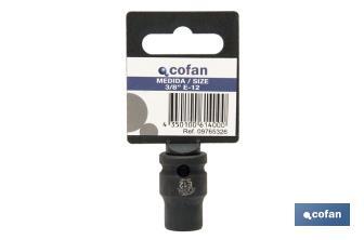 Impact sockets 3/8" Torx - Cofan