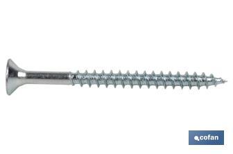 Woodscrew | Zinc-plated DIN 7505A Pozidriv | Available in different sizes  - Cofan