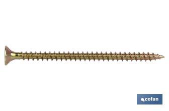 Chipboard screw countersunk head. Pozidrive DIN 7505 A - Cofan