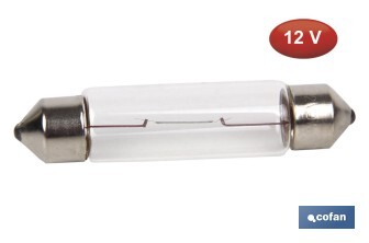 Lámpara plafonierC5W (11 x 44 mm) 12 V - Cofan