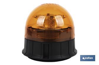 Orange flashing rotating light | ECE R65 Certification | For 12/24V stand with magnet and screw | IP rating: IP66 - Cofan