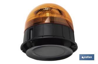 Orange flashing rotating light | ECE R65 Certification | For 12/24V stand with magnet and screw | IP rating: IP66 - Cofan