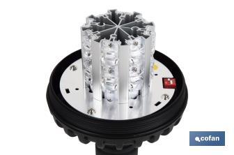 Lumière stationnaire clignotante Led orange Classe 1 | ECE R65 | Pour support flexible 12/24 V | Indice de protection IP66 - Cofan