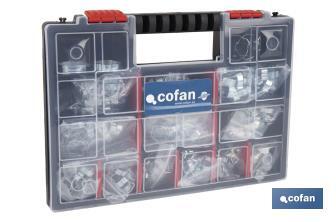 Double ear hose clamps case (350 units) - Cofan