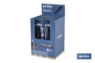 Expositor de cúteres antideslizantes | Incluye 12 cúteres de ABS| Disponible en diferentes medidas - Cofan