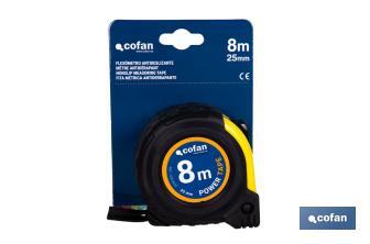 Expositor para flexómetros con protección de goma de Cofan | Incluyen los flexómetros | Varias medidas y capacidades - Cofan