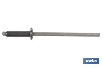 Stainless steel A-2 rivets with dome head - Cofan