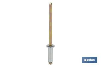 Rivets acier protection zinguée - Cofan
