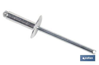 Rivets alu levre large - Cofan