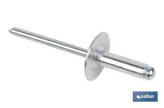 Rivets alu levre large - Cofan