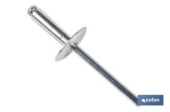 Rivets alu levre large - Cofan