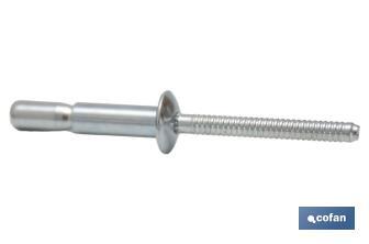 Structural steel rivets with dome head - Cofan