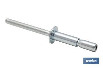 Structural steel rivets with dome head - Cofan