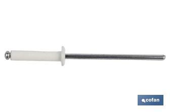 Rivets alu standard blanc - Cofan