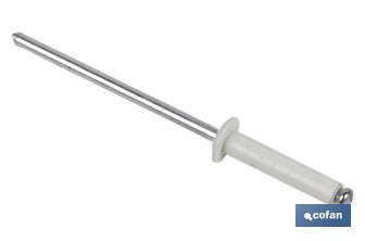 Rivets alu standard blanc - Cofan